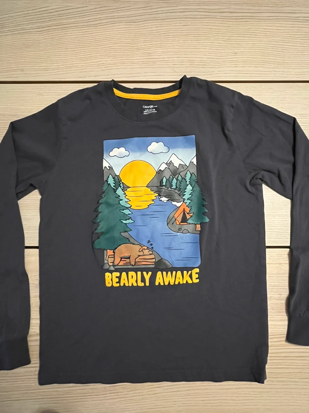 George Kids Long Sleeve Shirt - Size L (10-12) image indicator(3)