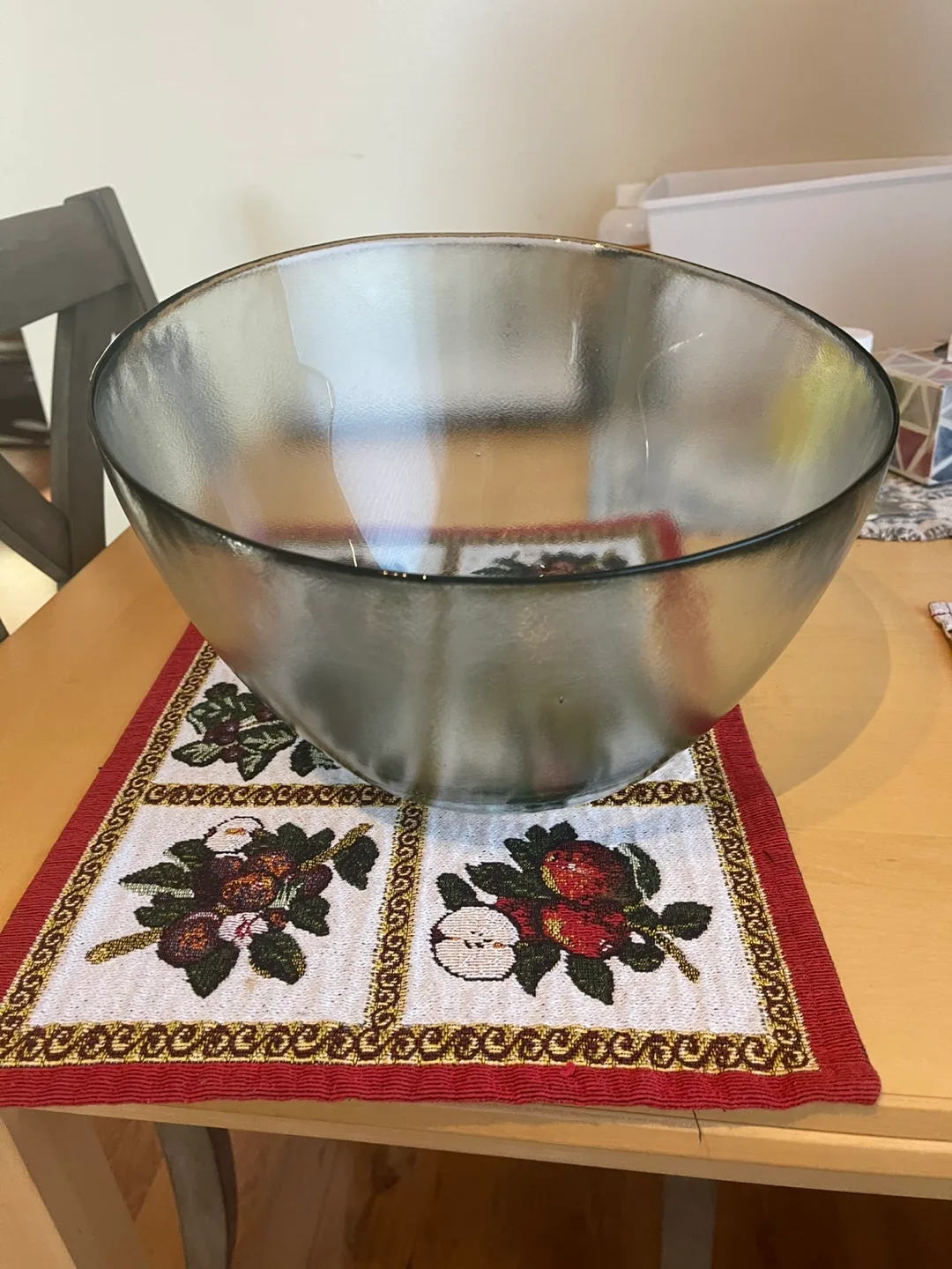 Large Glass Serving Bowl thumbnail