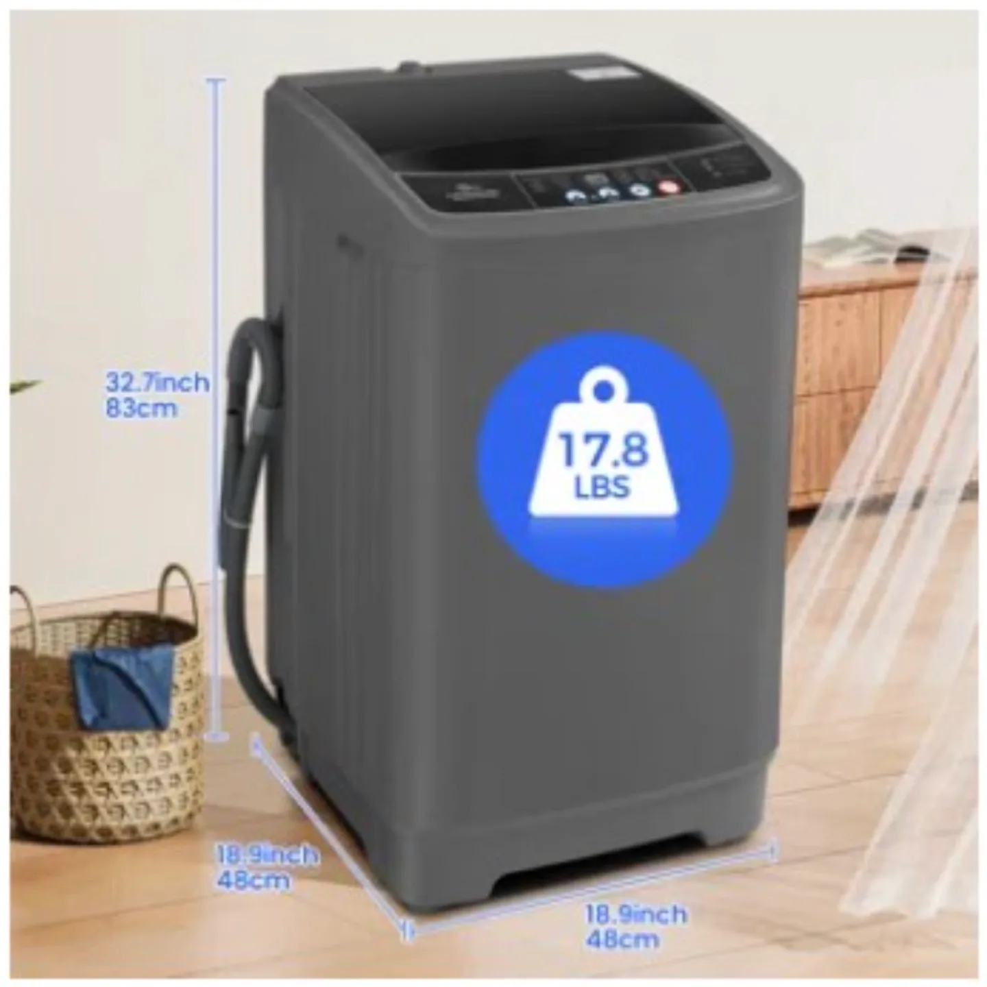 Portable Washing Machine - Grey thumbnail