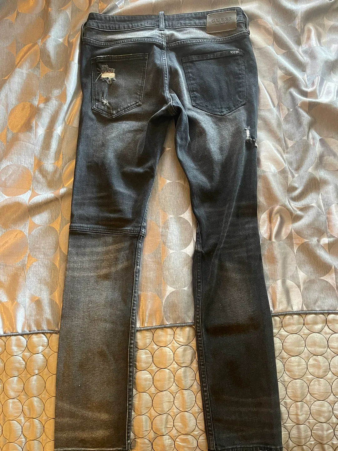 Guess Distressed Black Jeans image indicator(2)