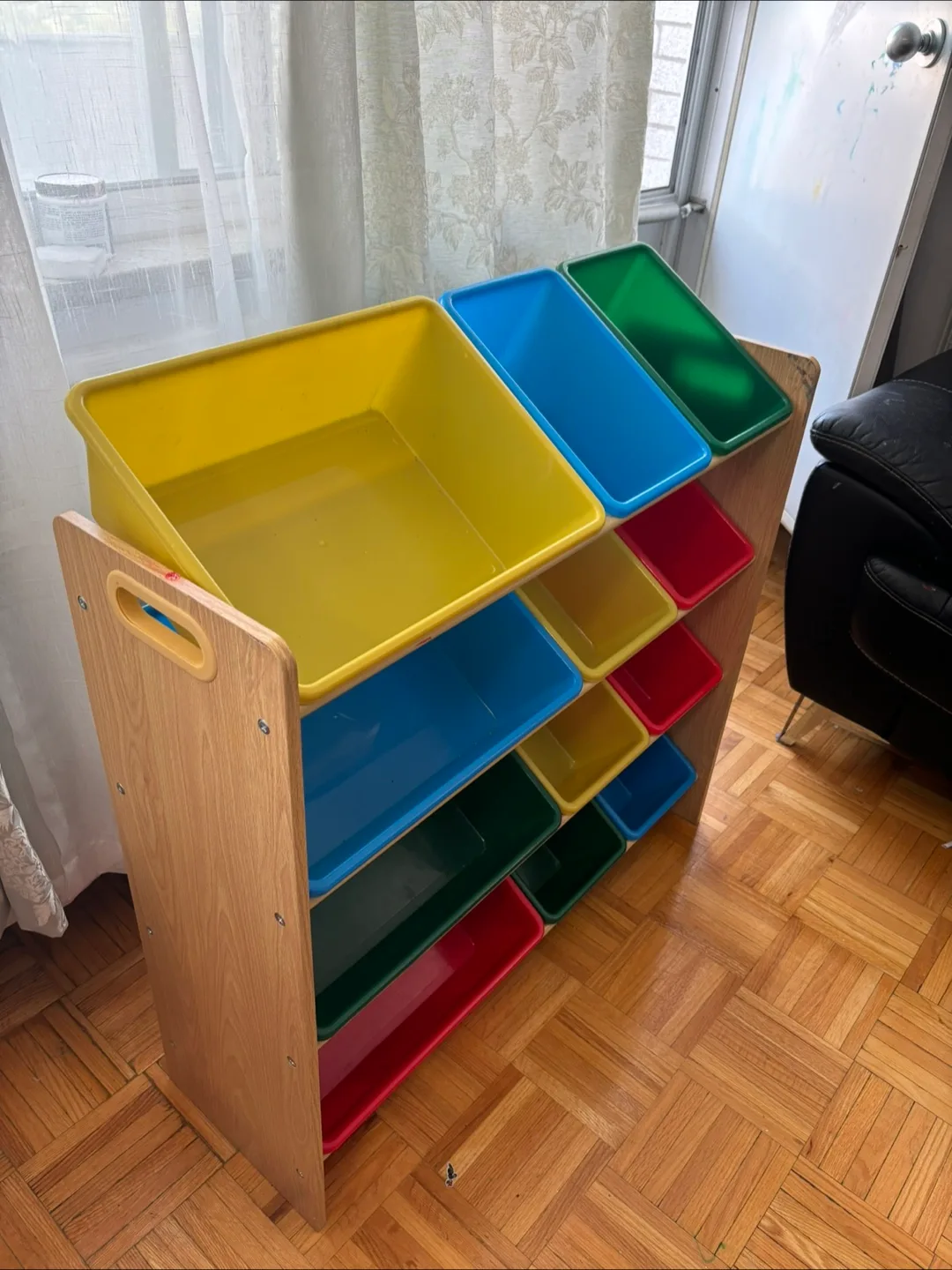 Colorful Storage Unit with Bins thumbnail