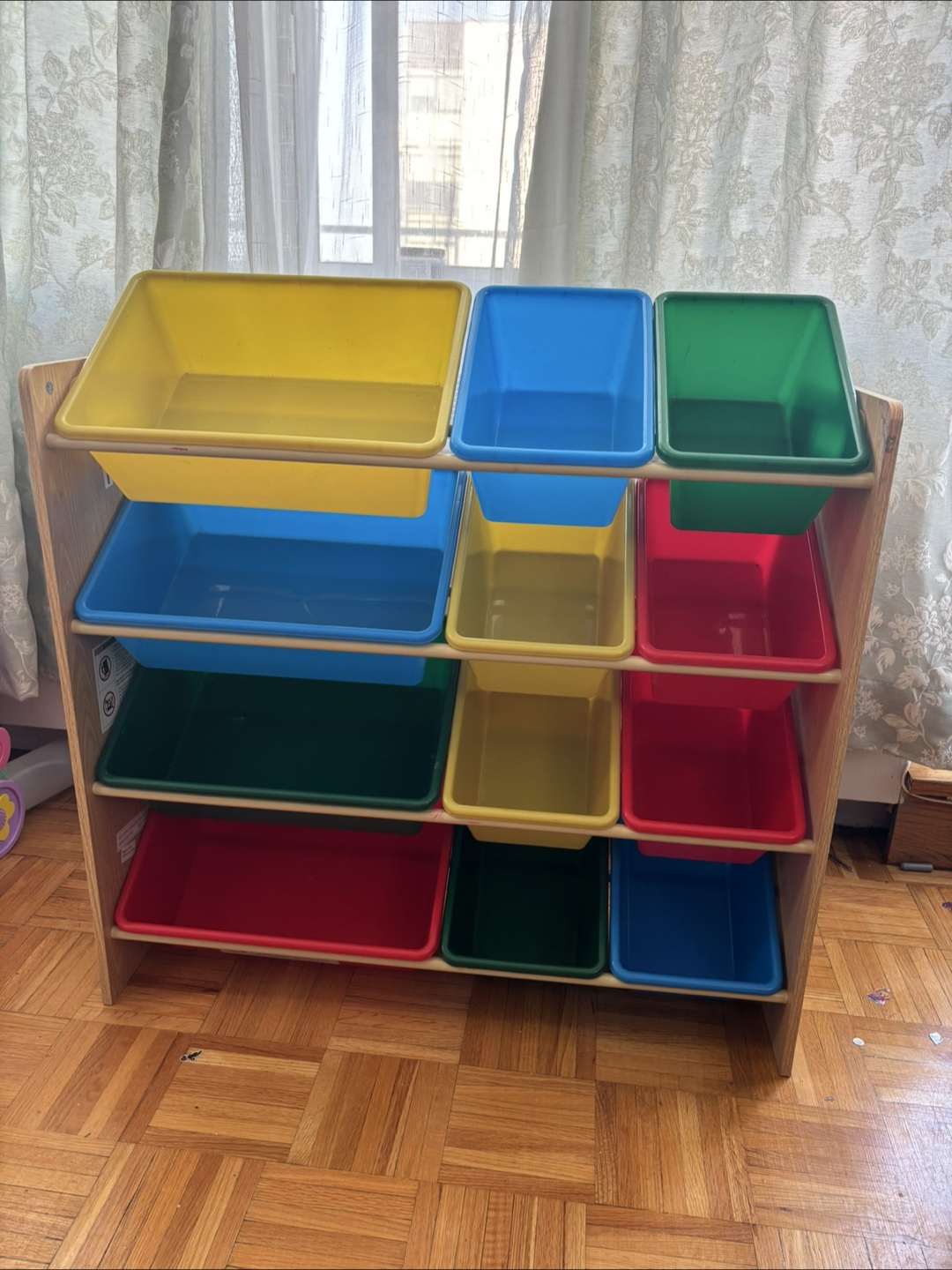 Colorful Storage Unit with Bins - photo 2