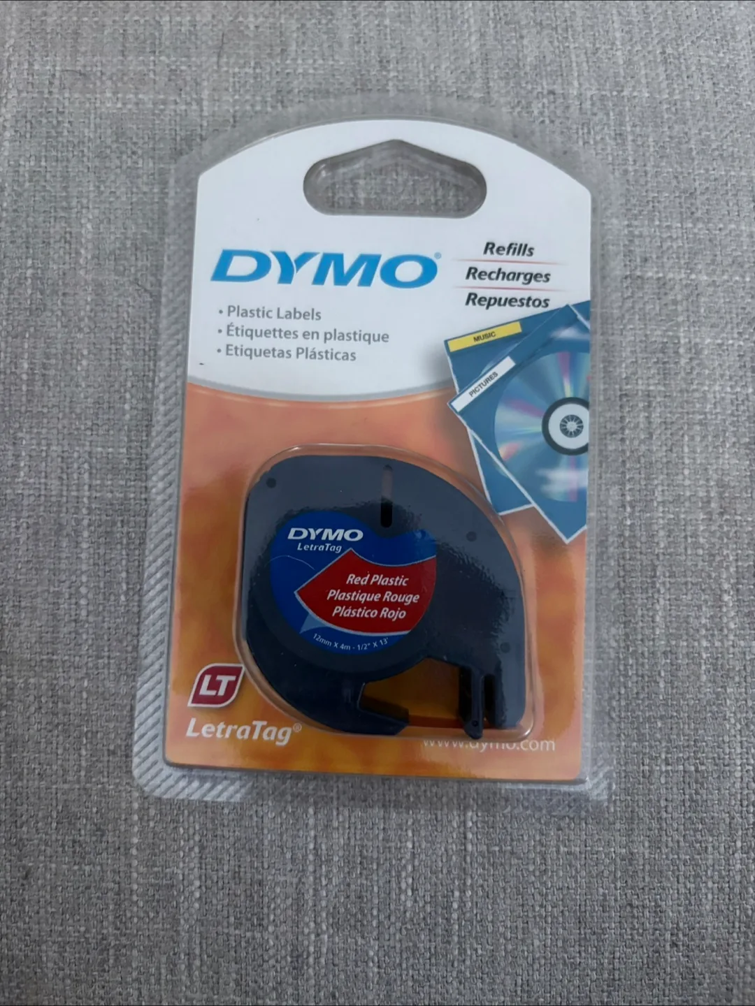 Dymo Refill 91333 - Red Tape Label 🇨🇦 thumbnail