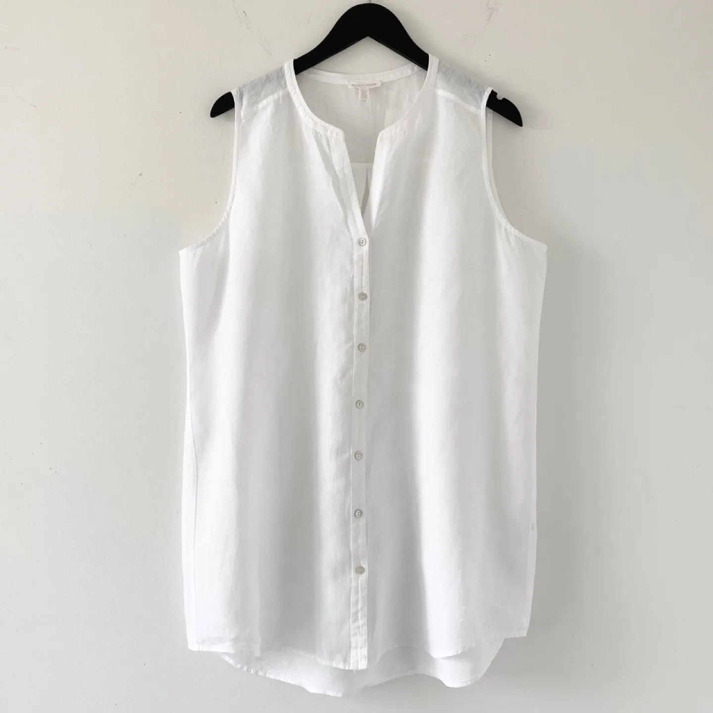 Eileen Fisher Sleeveless Button-Up shirt / Tunic thumbnail