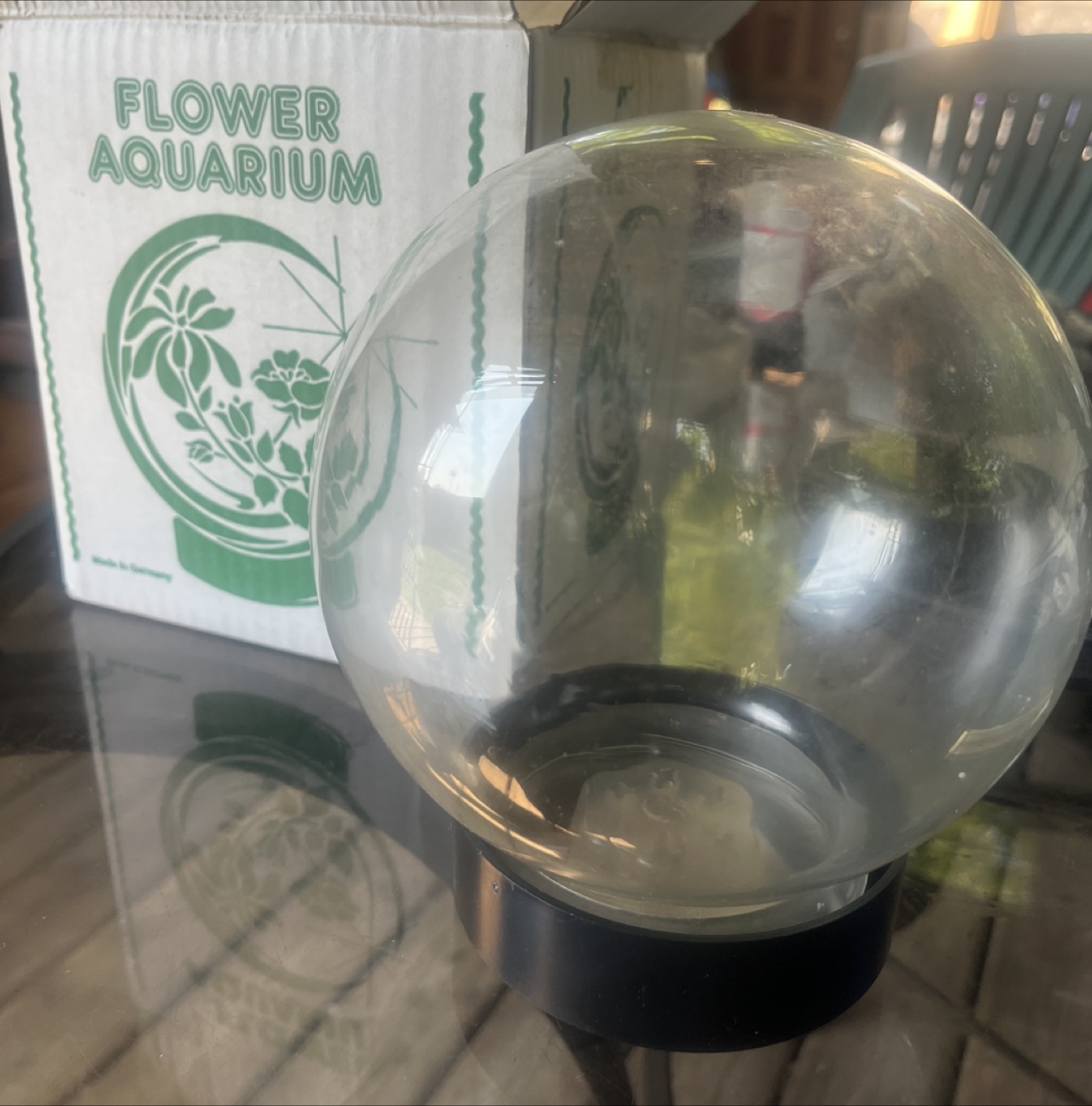 Flower Aquarium Globe with Box