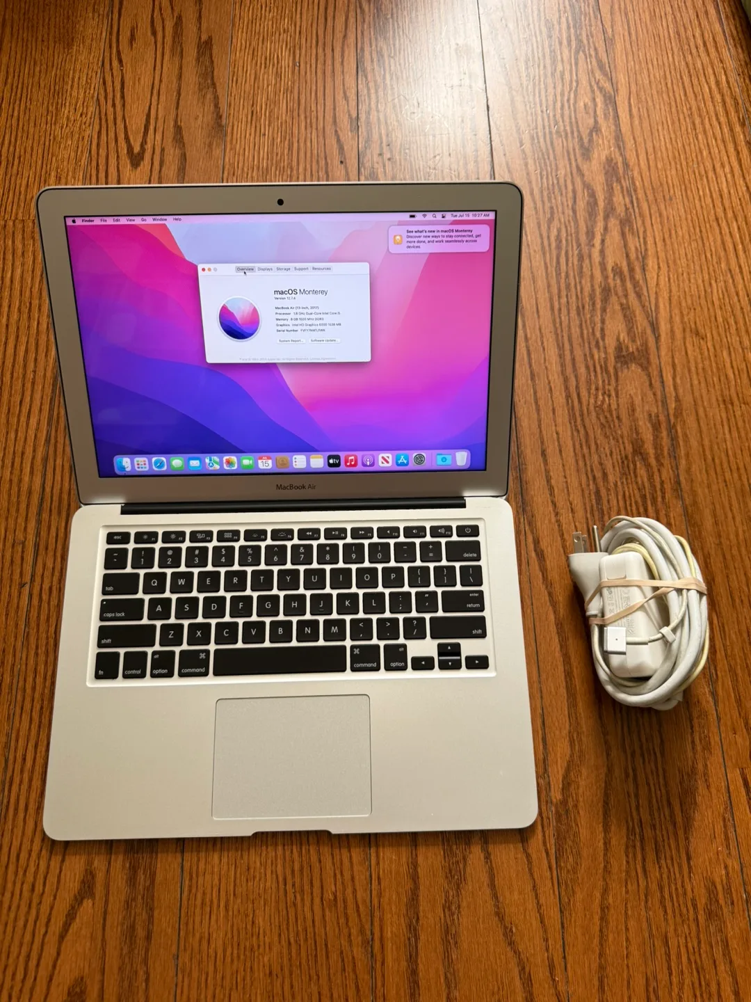 MacBook Air 13” 2017/8GB RAM/256GB SSD/Excellent Battery thumbnail