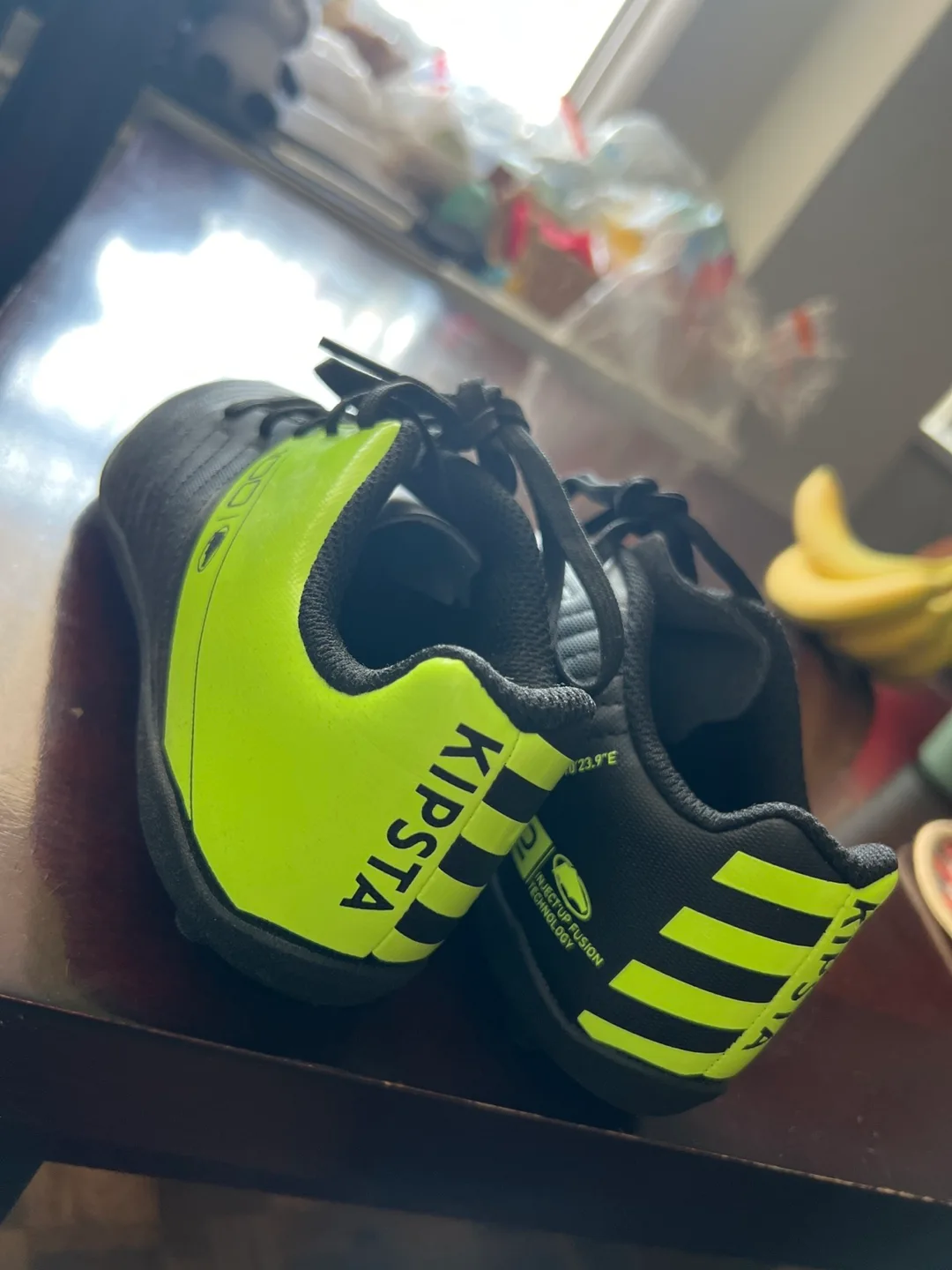 Kipsta Agility 100 Lace Black Soccer Shoes - US 4 image indicator(3)