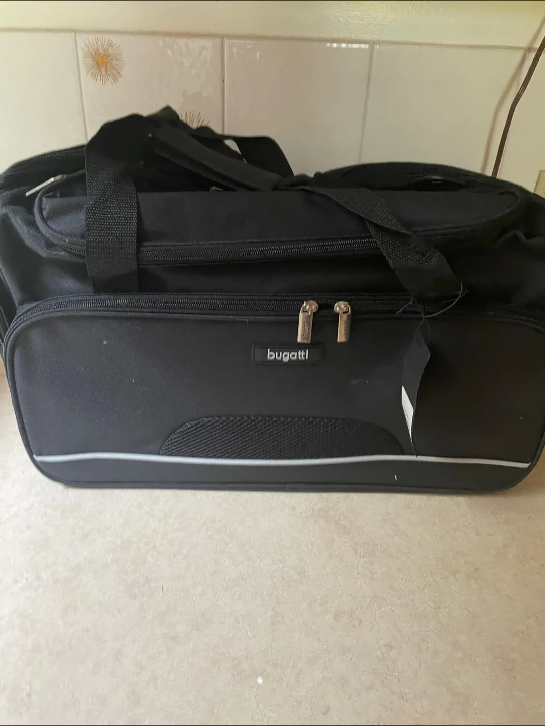 Bugatti Black Sports Duffle Bag - BSB16 thumbnail