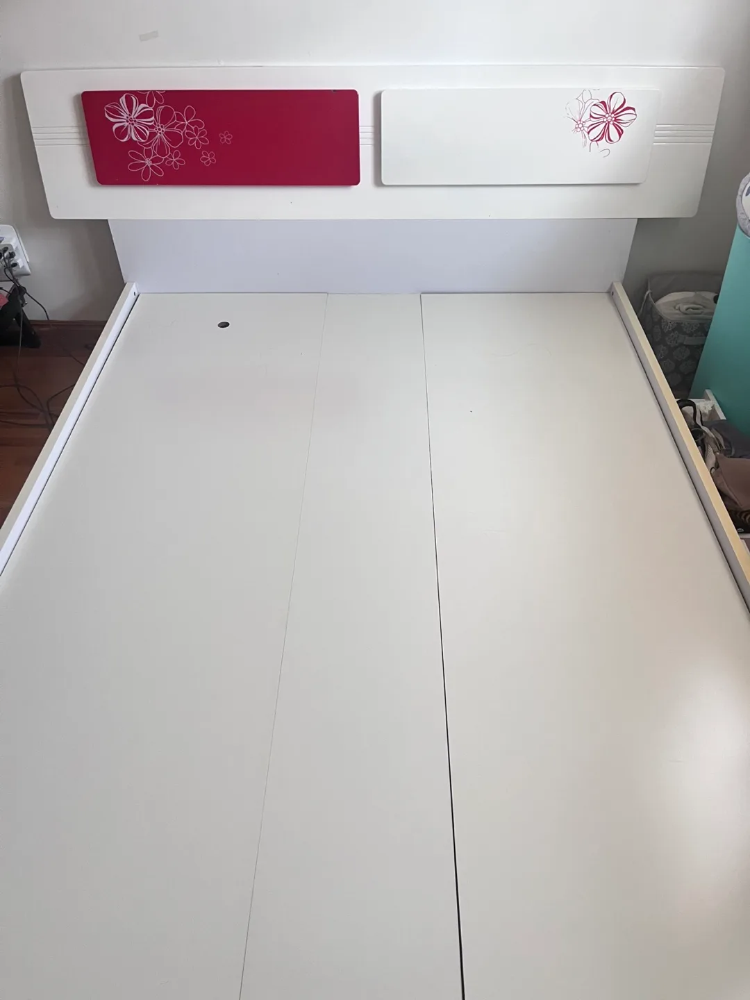 White Bed Frame with Storage Drawers thumbnail