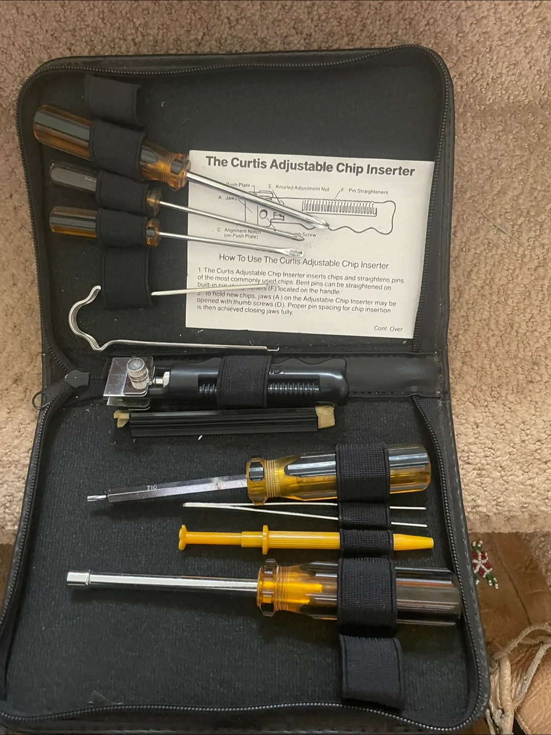 Curtis Adjustable Chip Inserter Tool Kit thumbnail