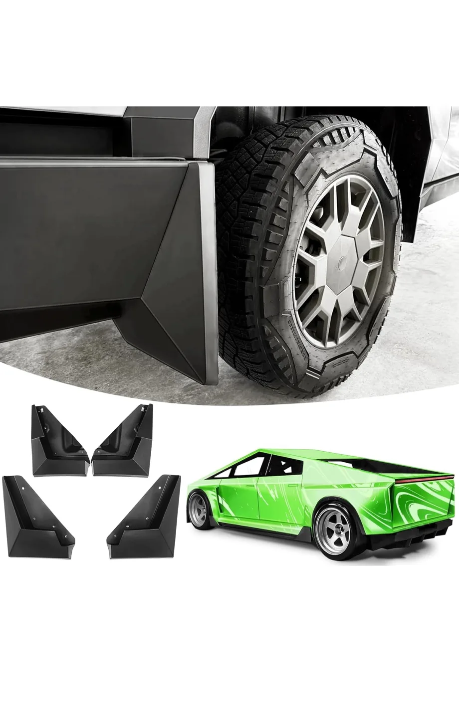 LEPZ Mud Flaps for Tesla Cybertruck 2024 4PCS thumbnail
