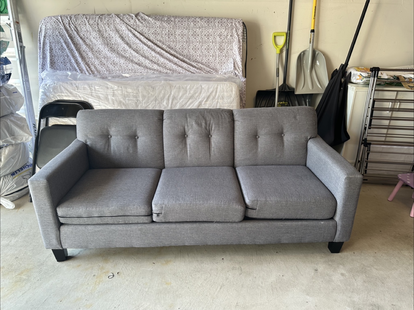Grey 3-Seat Sofa