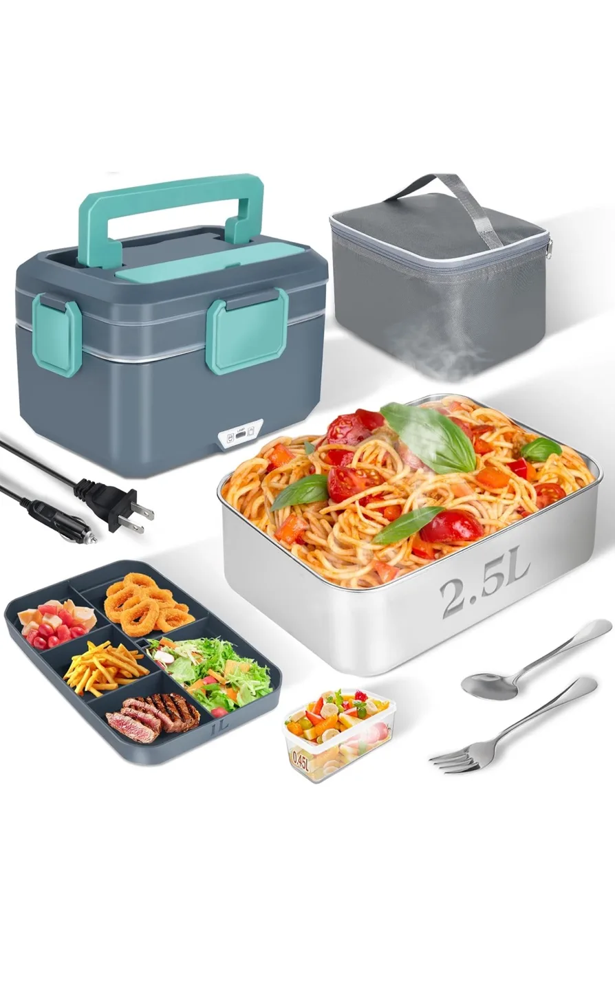 2.5L Super Large Electric Lunch Box Heater thumbnail