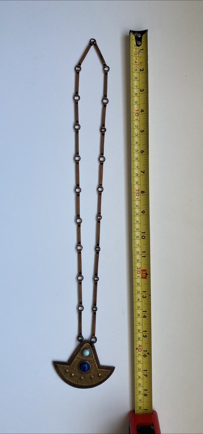 Vintage Copper Necklace with Gemstones - photo 5