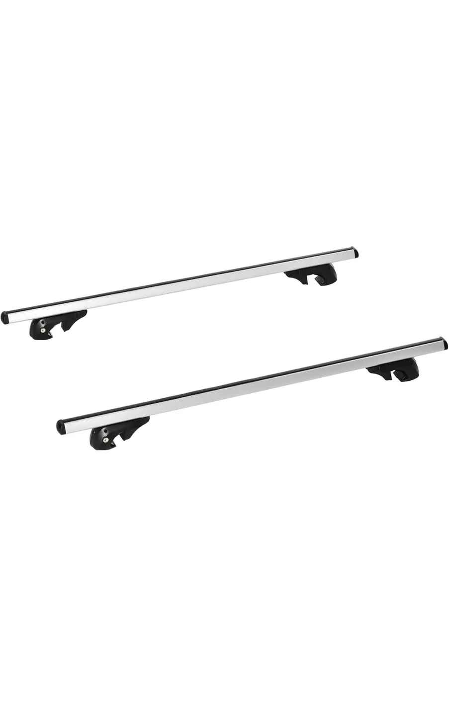 HOMCOM 2pc Lockable Roof Rack Cross Bars (53") thumbnail