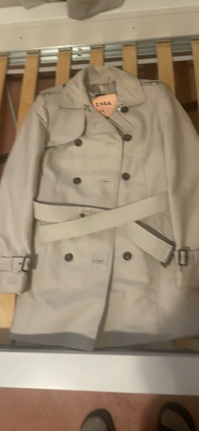 Zara Double Breasted Belted Trench Coat - Size M thumbnail