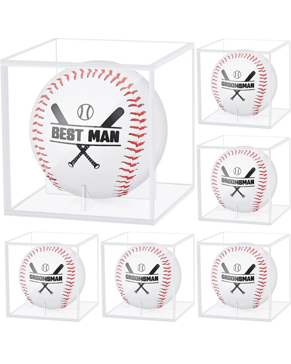 Personalized Baseball in Acrylic Display Case thumbnail