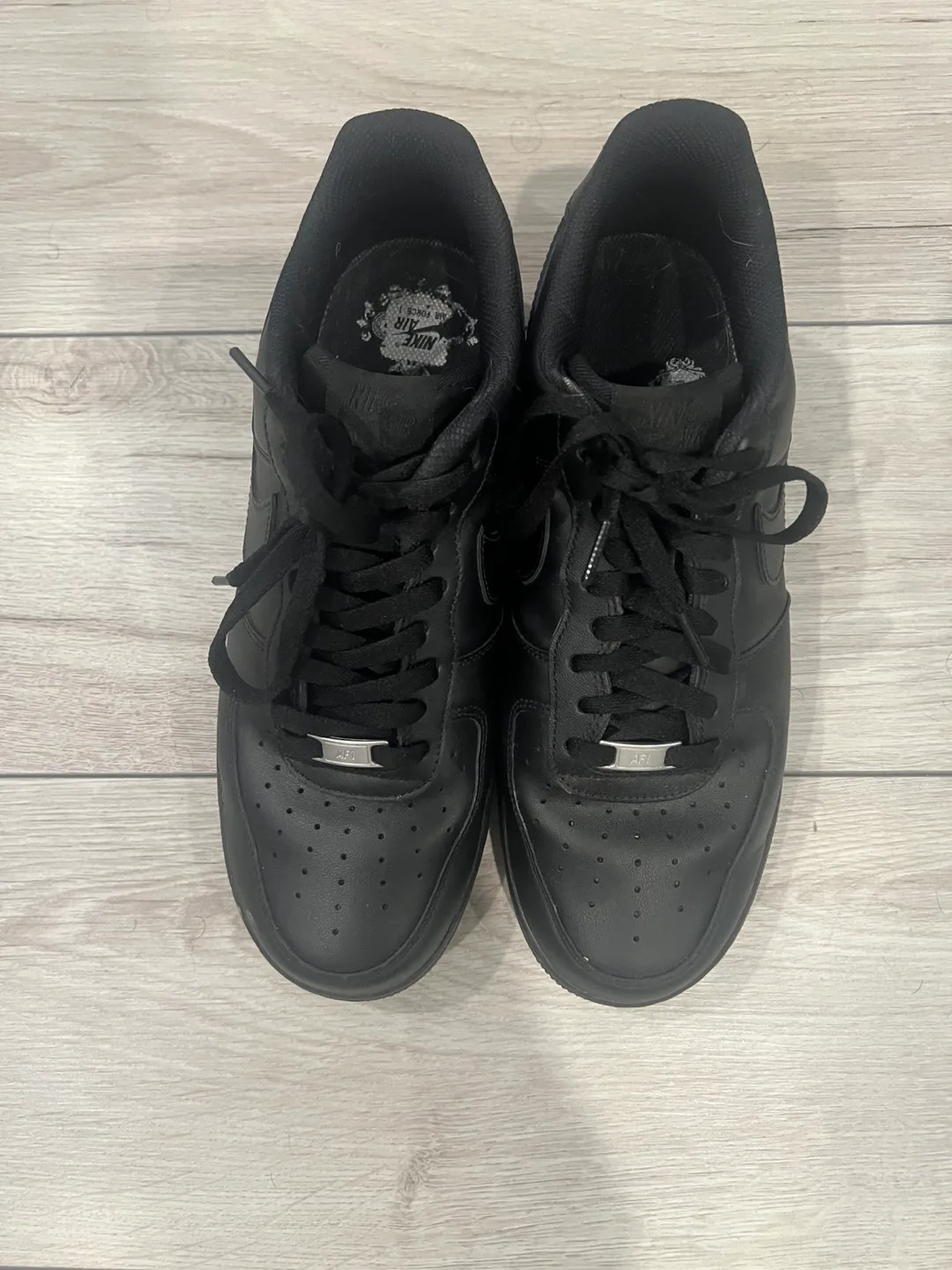 Black Air Force Ones Size 11 thumbnail