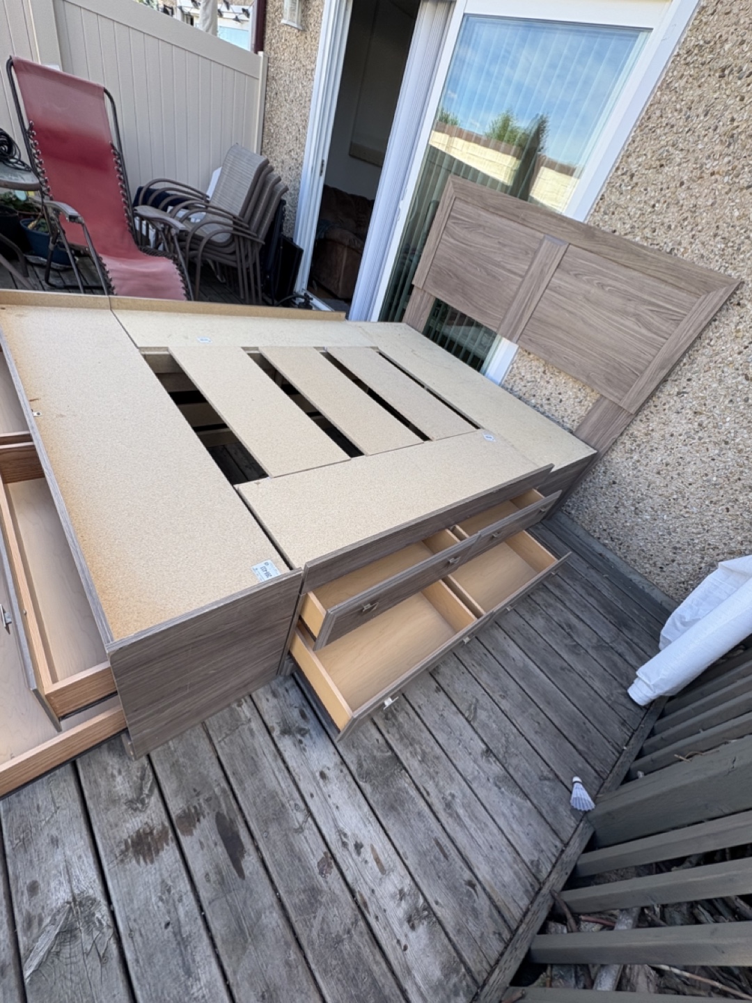 Bedroom Set - Bed Frame, Headboard, Nightstands - photo 4