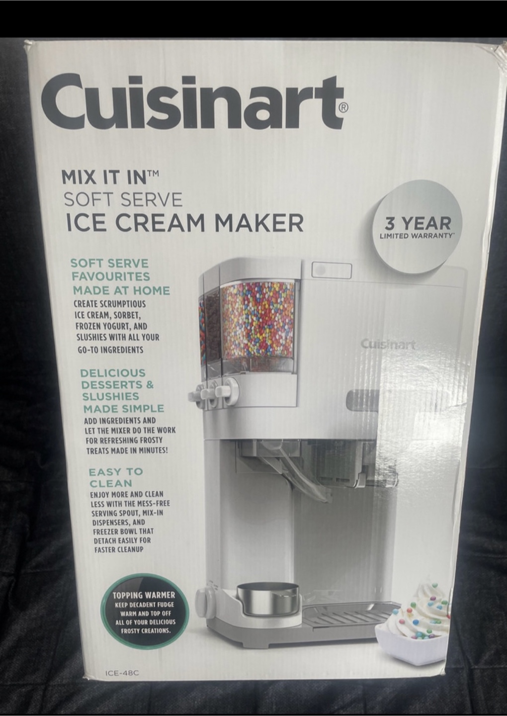 Cuisinart Soft Serve Ice Cream Maker - Like New!