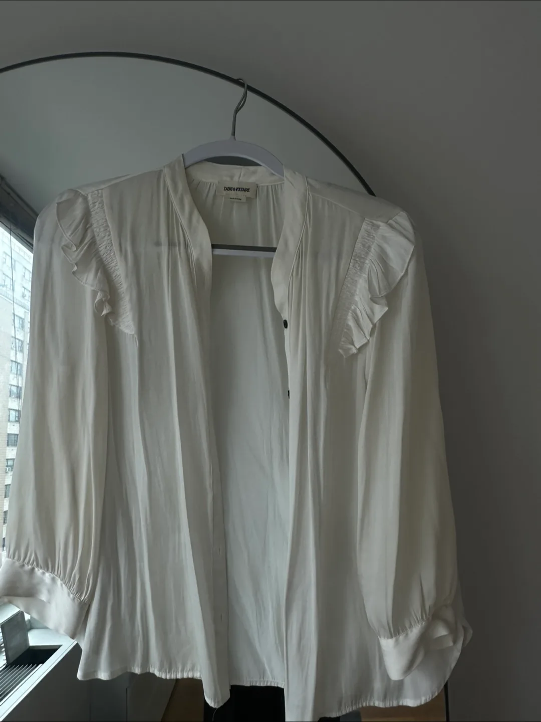 Zadig & Voltaire White Blouse Size S thumbnail