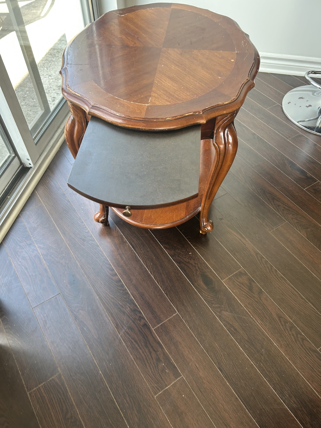 Vintage Oval Wooden Coffee Table - photo 2