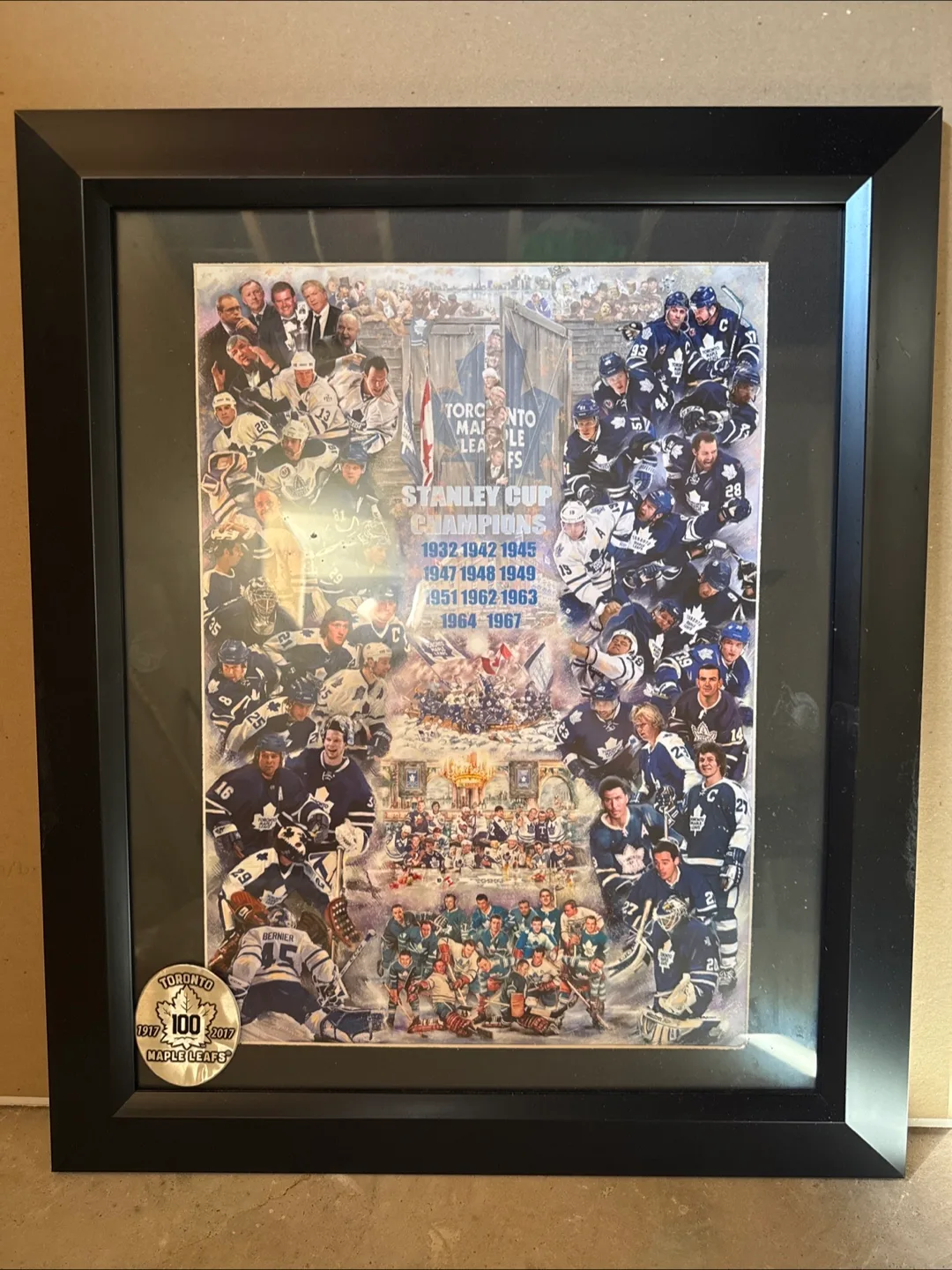 🏆 TORONTO MAPLE LEAFS 100-YEAR FRAMED TRIBUTE 🏆 thumbnail