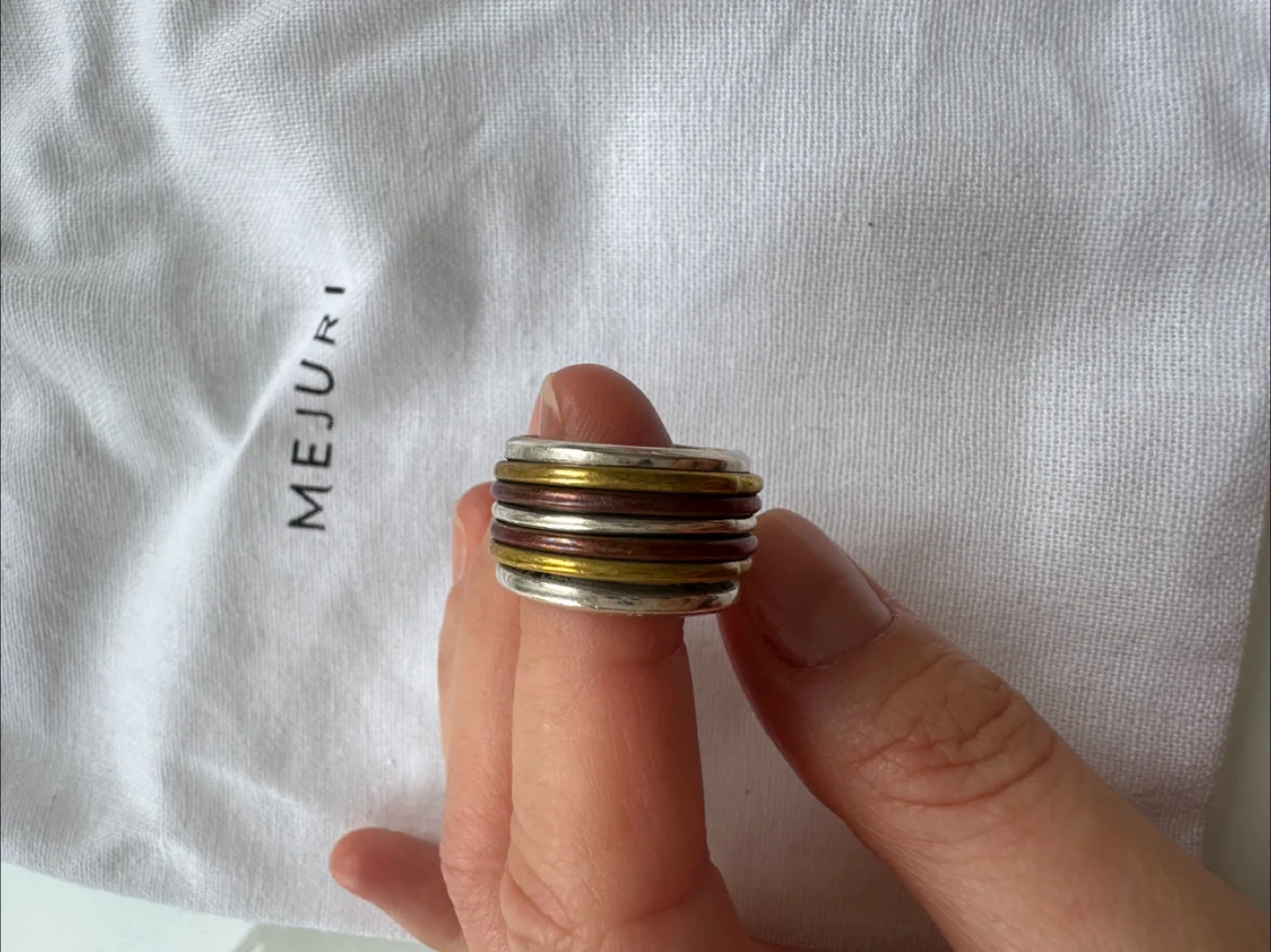 Sterling Silver Spinner Ring - Size 6.5 thumbnail