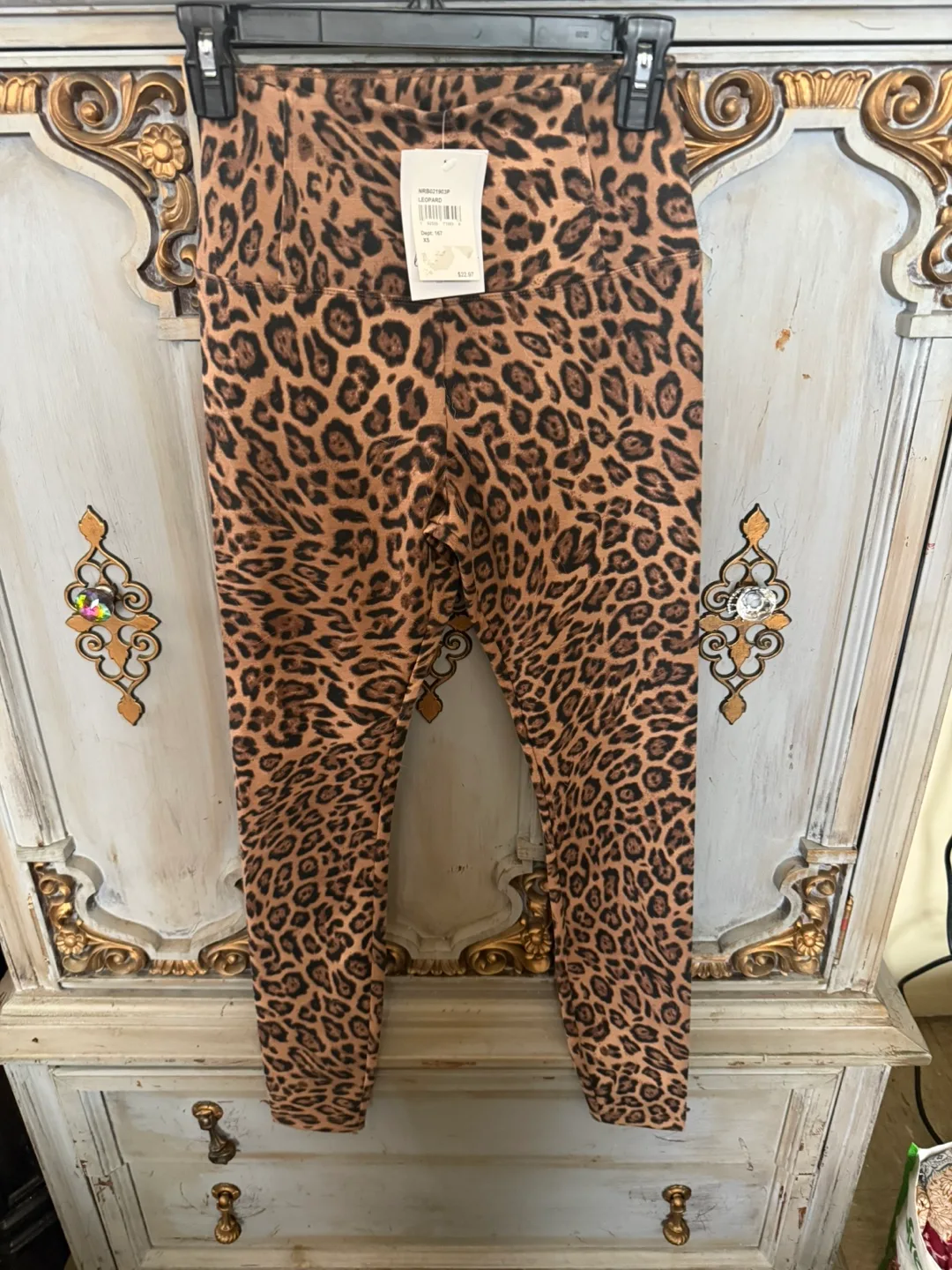 Love, Fire Leopard Print Leggings - Size XS thumbnail