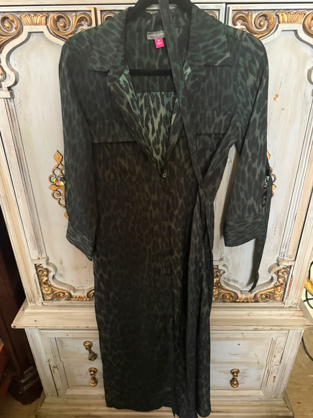 Vince Camuto Animal Print Dress - Size Xs thumbnail
