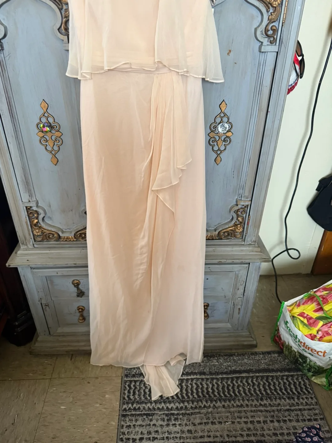 Badgley Mischka Blush Dress - Size 6 thumbnail