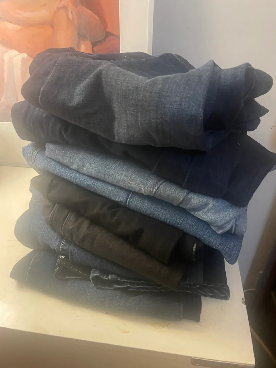 6 Pairs Stretchy Jeans & 2 Denim Skirts thumbnail