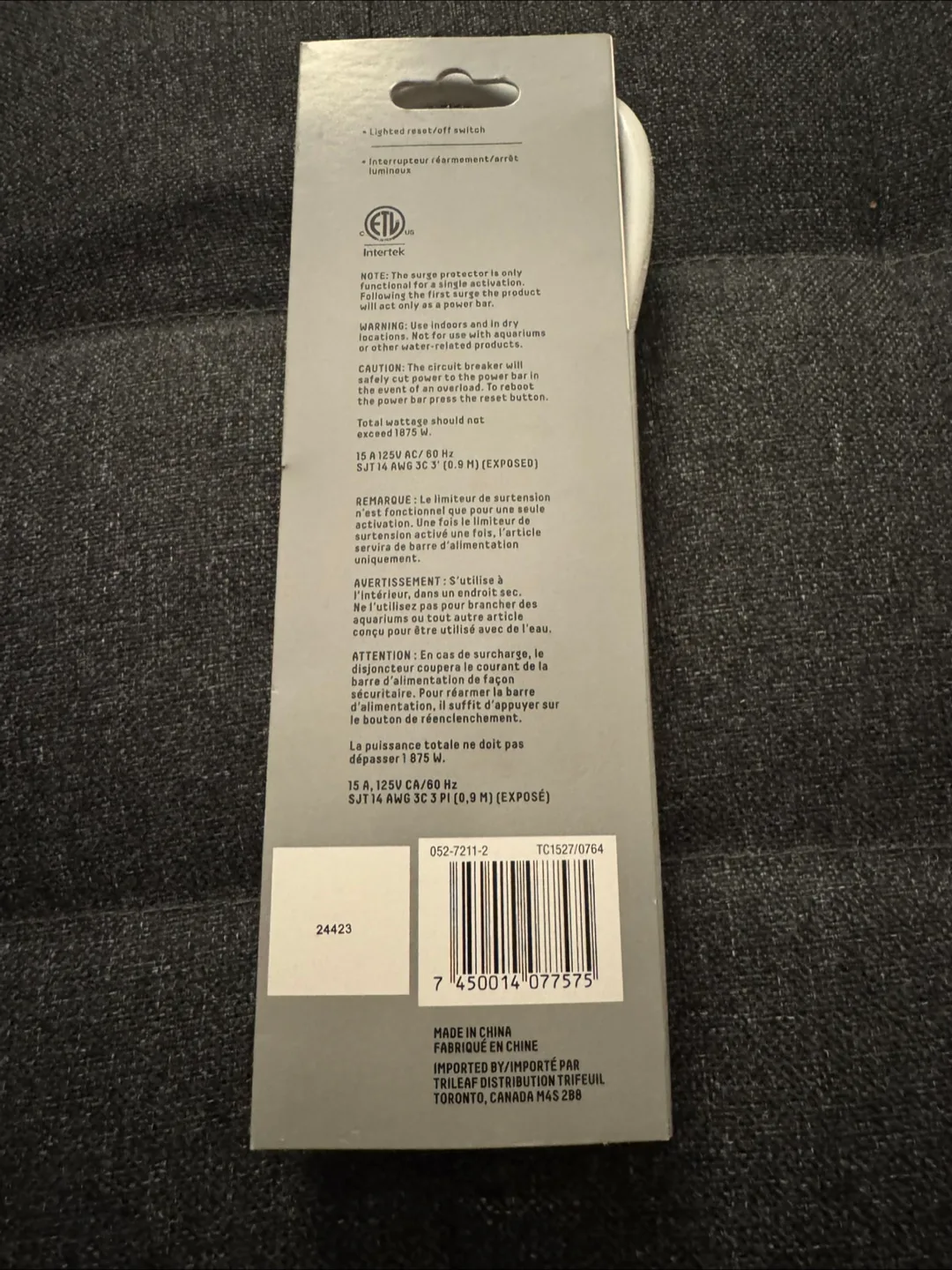 Certified 6-Outlet Surge Protector Power Bar image indicator(3)