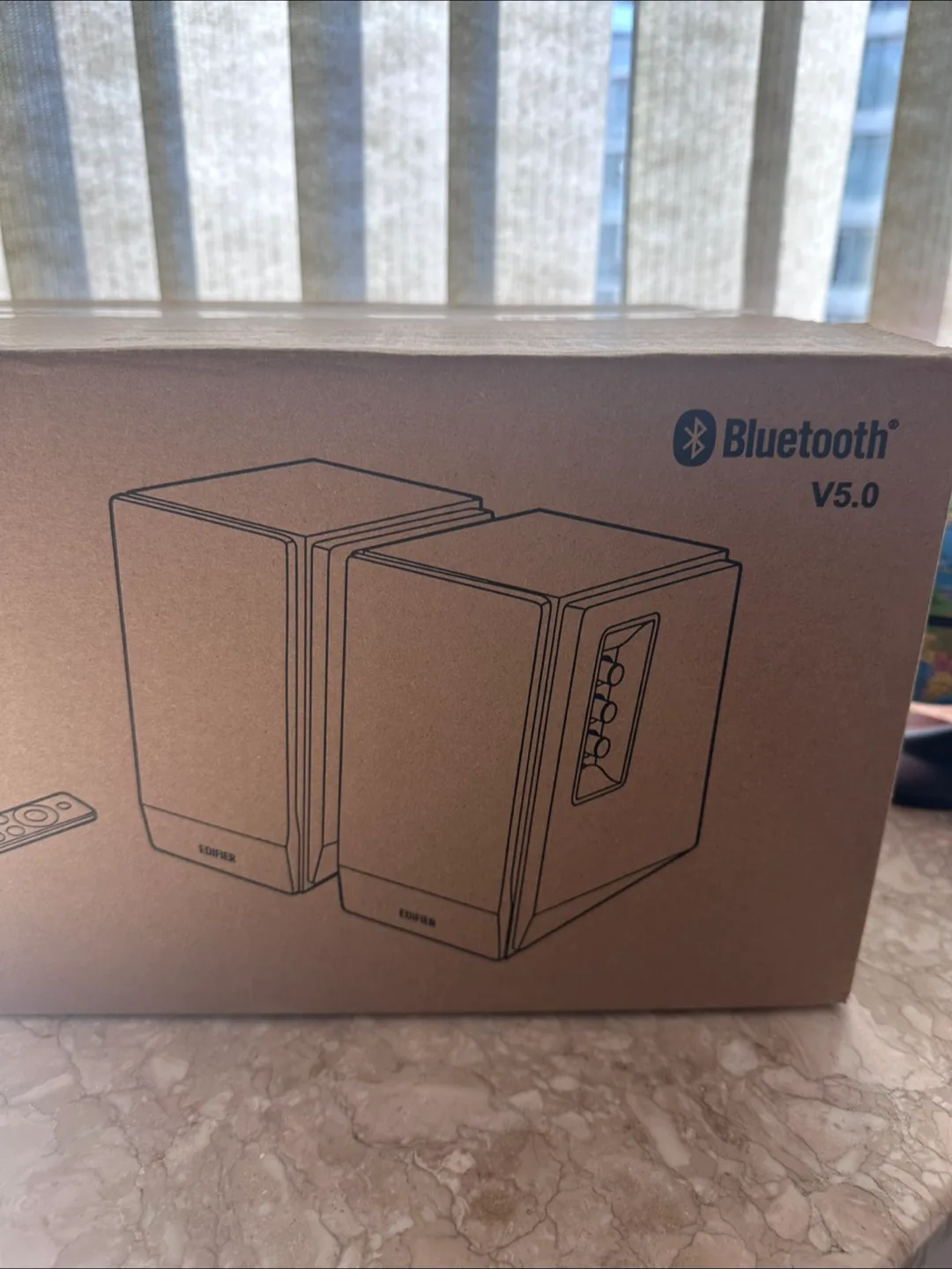 Edifier R1700BTS Active Bluetooth Bookshelf Speakers - Brown thumbnail