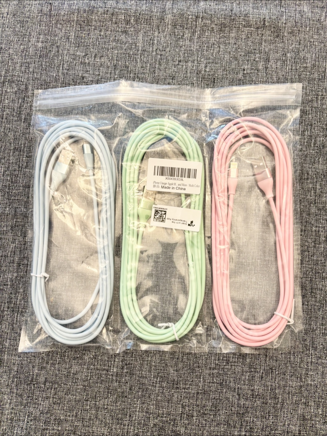 PU Fort Garry Brand New 3 Pack Fast Charge Lightning Chargers