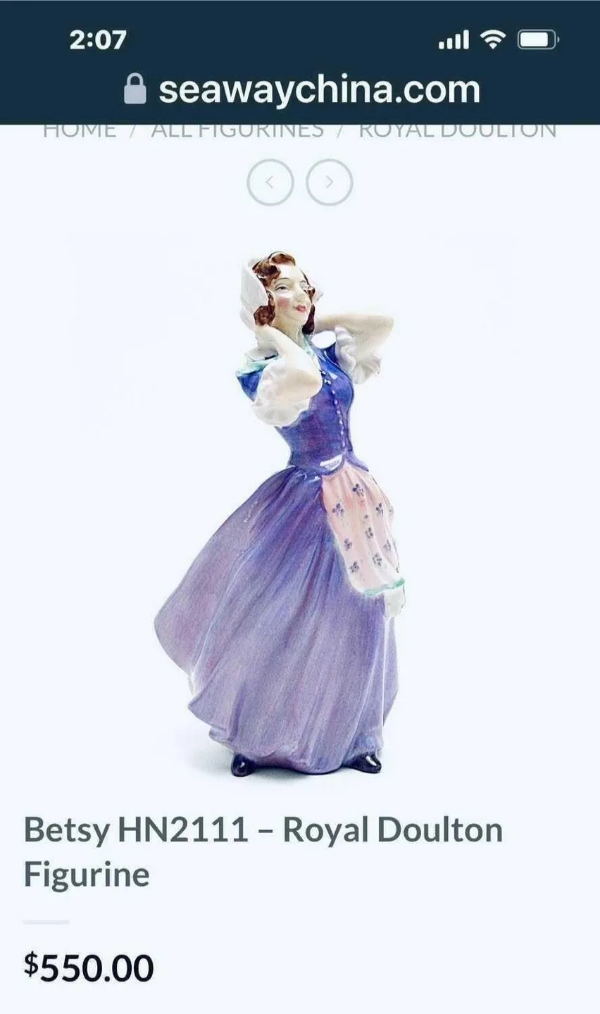 Royal Doulton Betsy HN2111 Figurine thumbnail