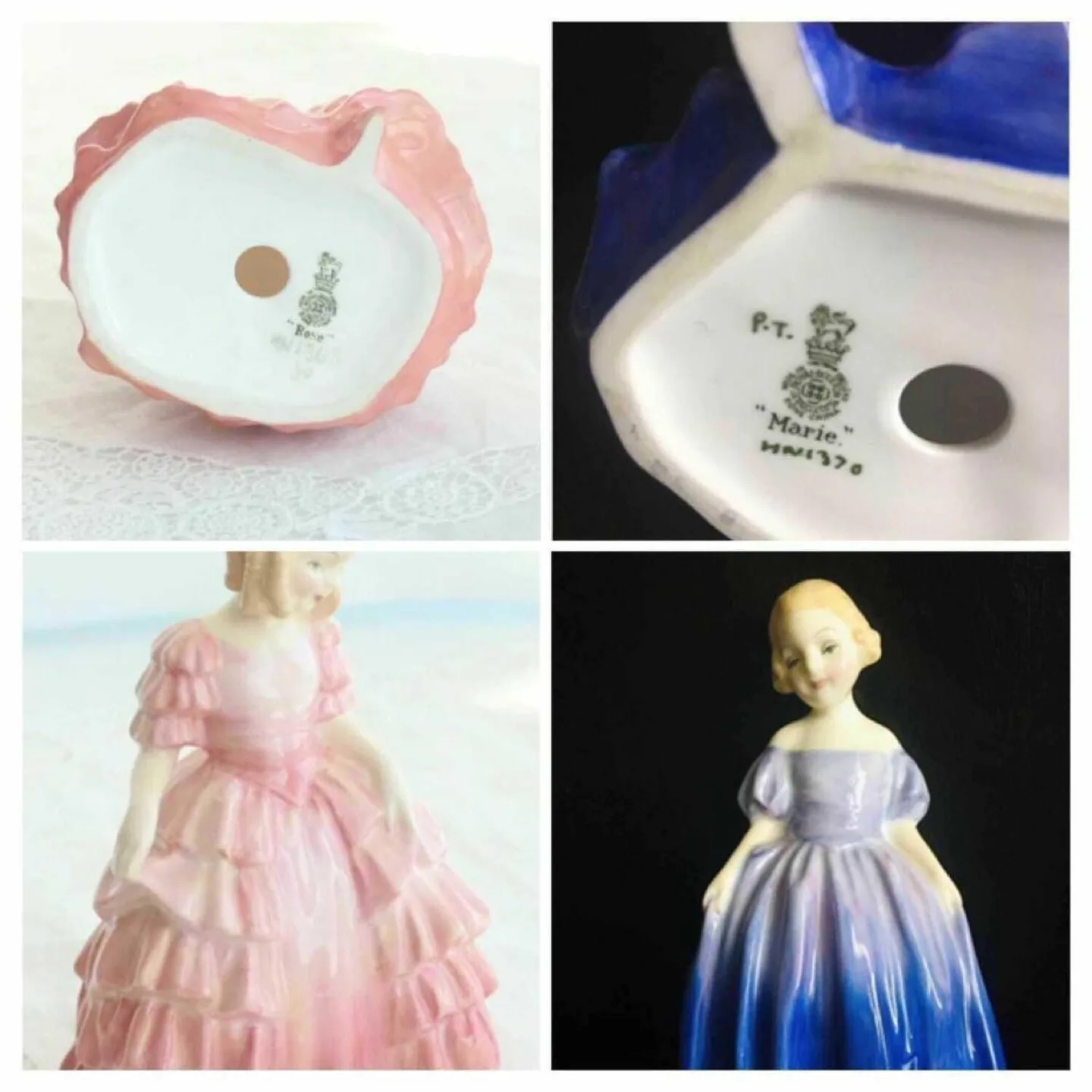 TWO 1930s Royal Doulton Figurines Marie & Rose thumbnail