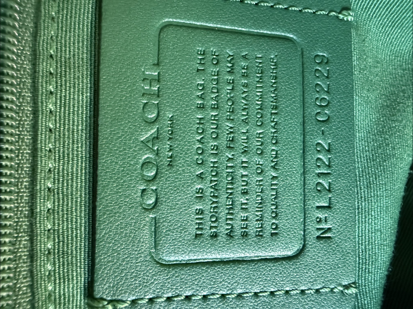 Coach Green Leather Satchel