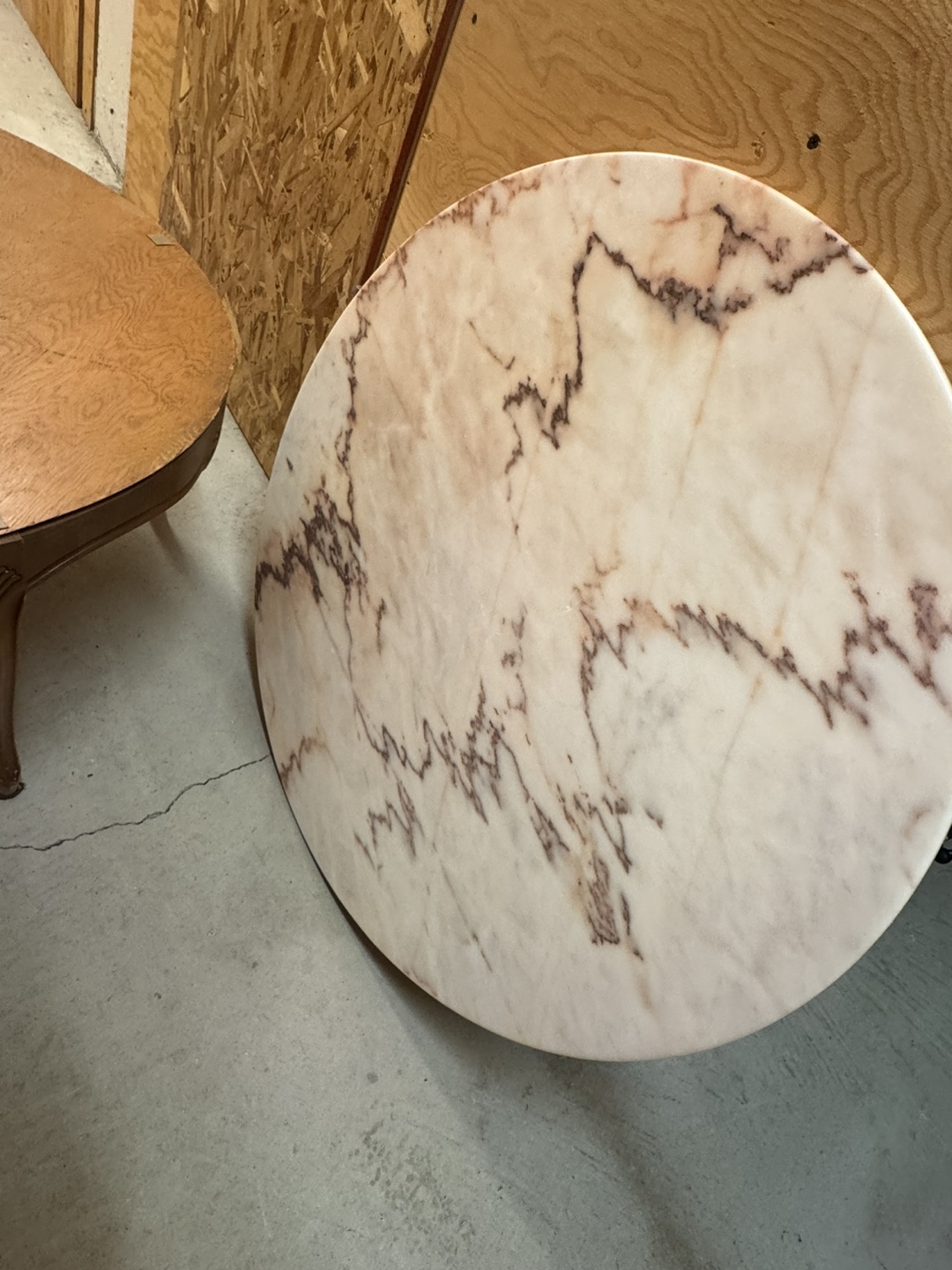 Round Marble & Wood Coffee Tables - photo 2