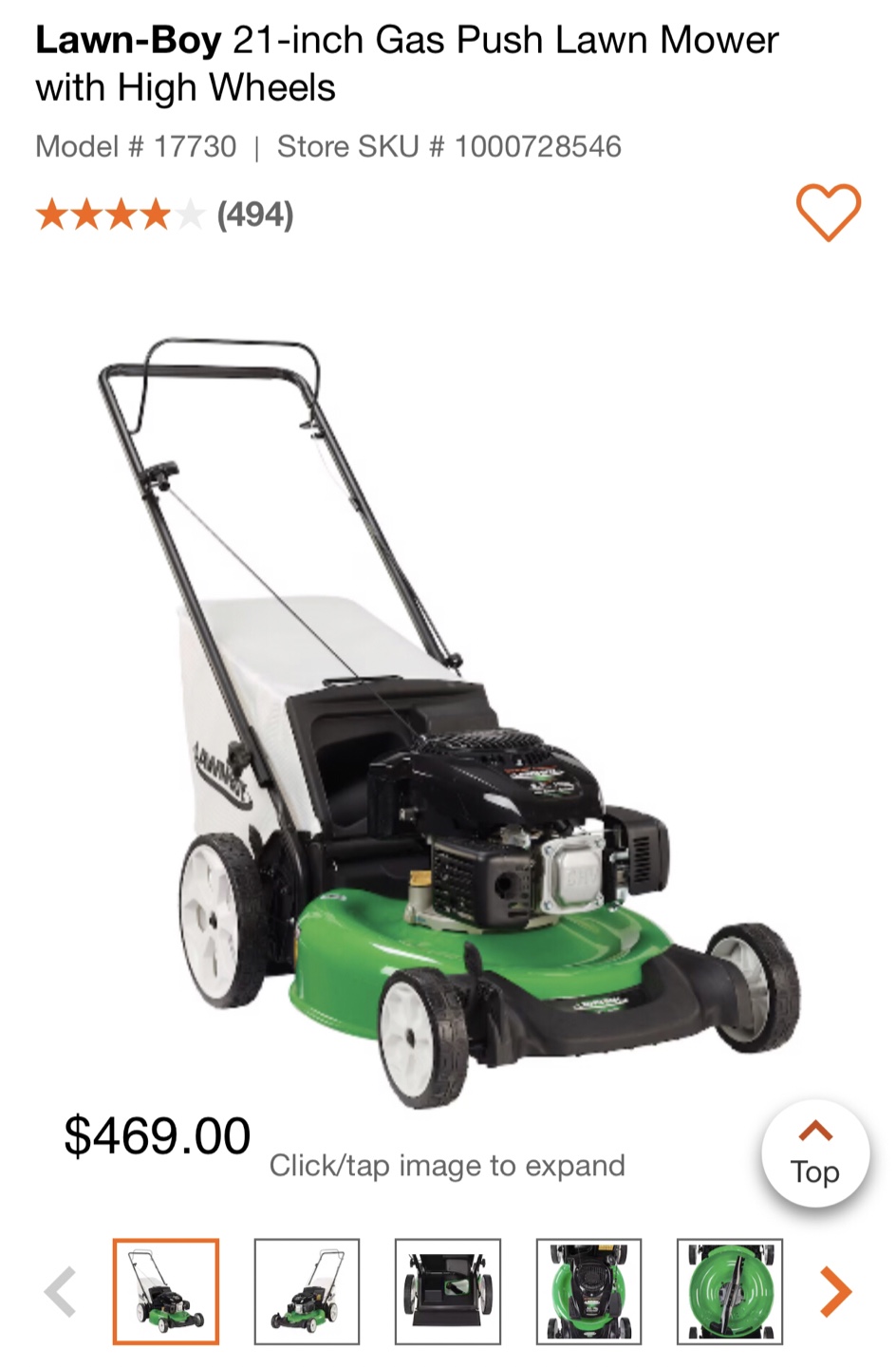 Lawn-Boy 21-inch Gas Push Lawn Mower