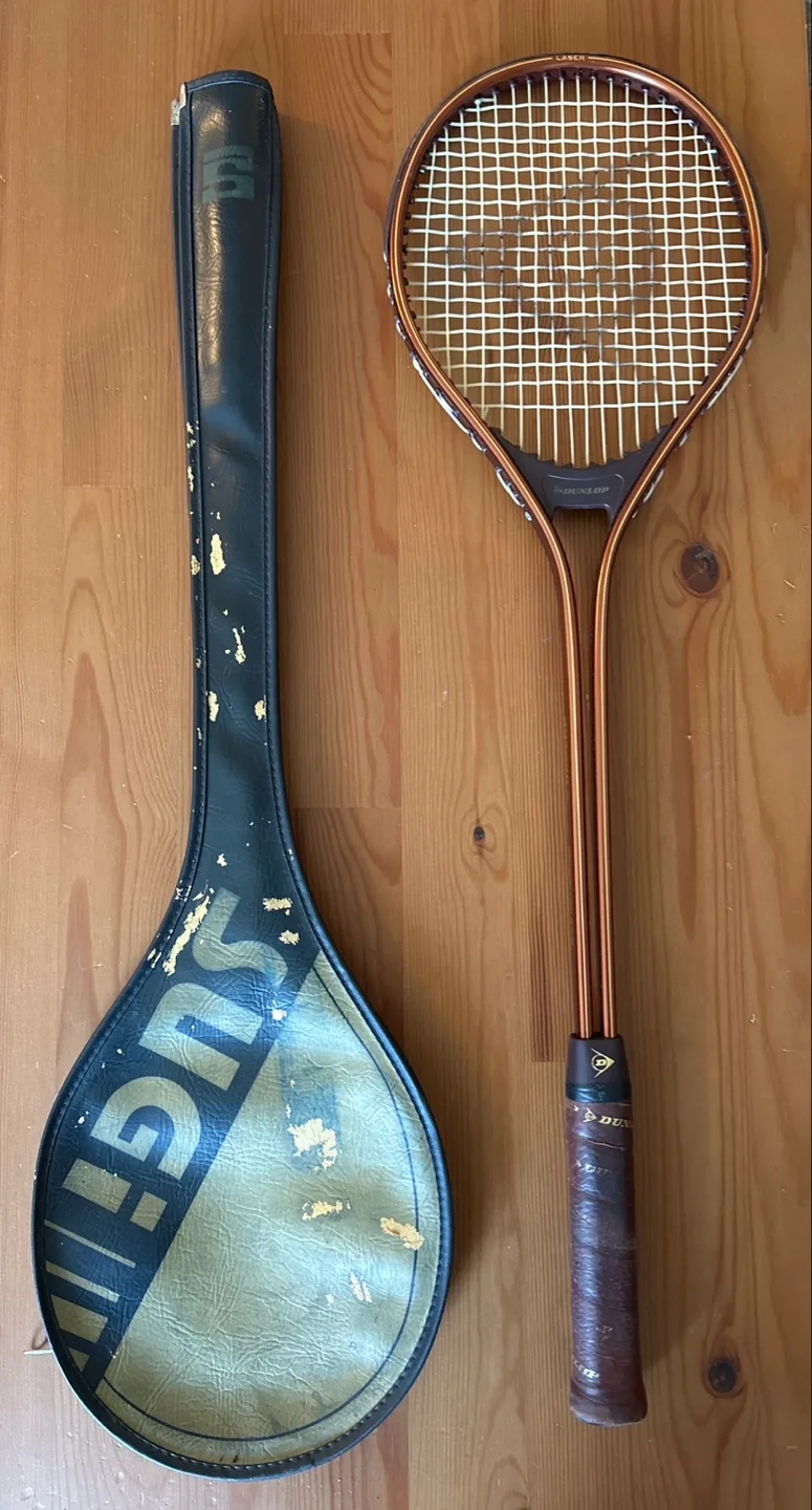 Dunlop Vintage Squash Racquet with Cover thumbnail