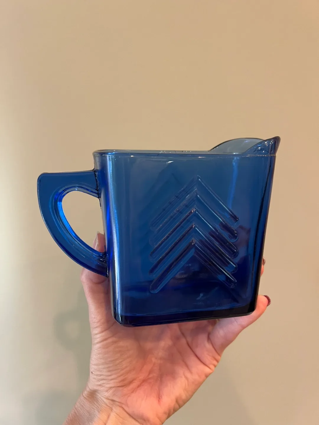 Vintage Cobalt Blue Creamer/Small Pitcher thumbnail