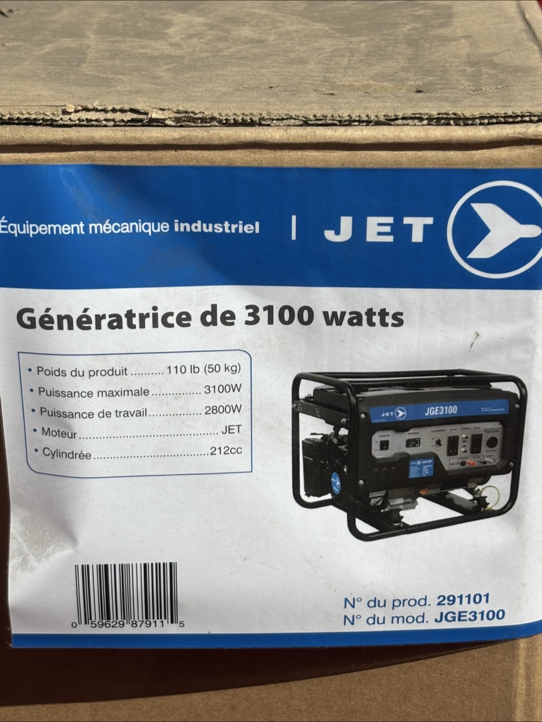 JET 291101 Portable Generator 3100W - photo 2