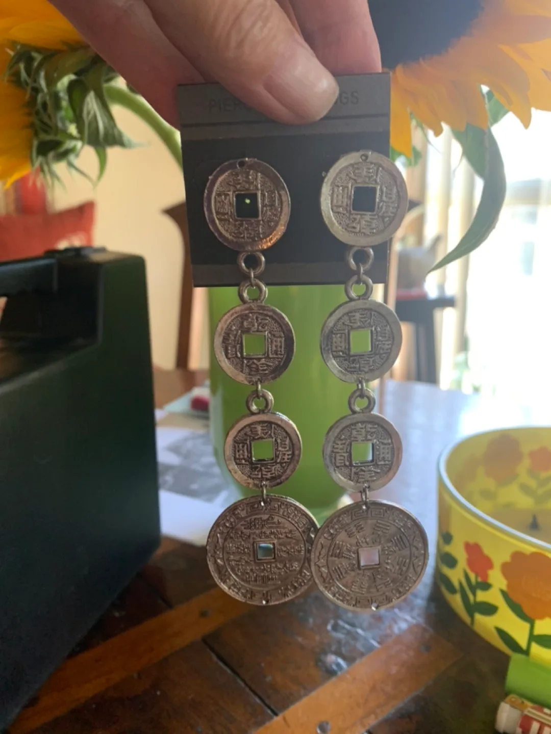 VINTAGE Earrings - Coin Design thumbnail