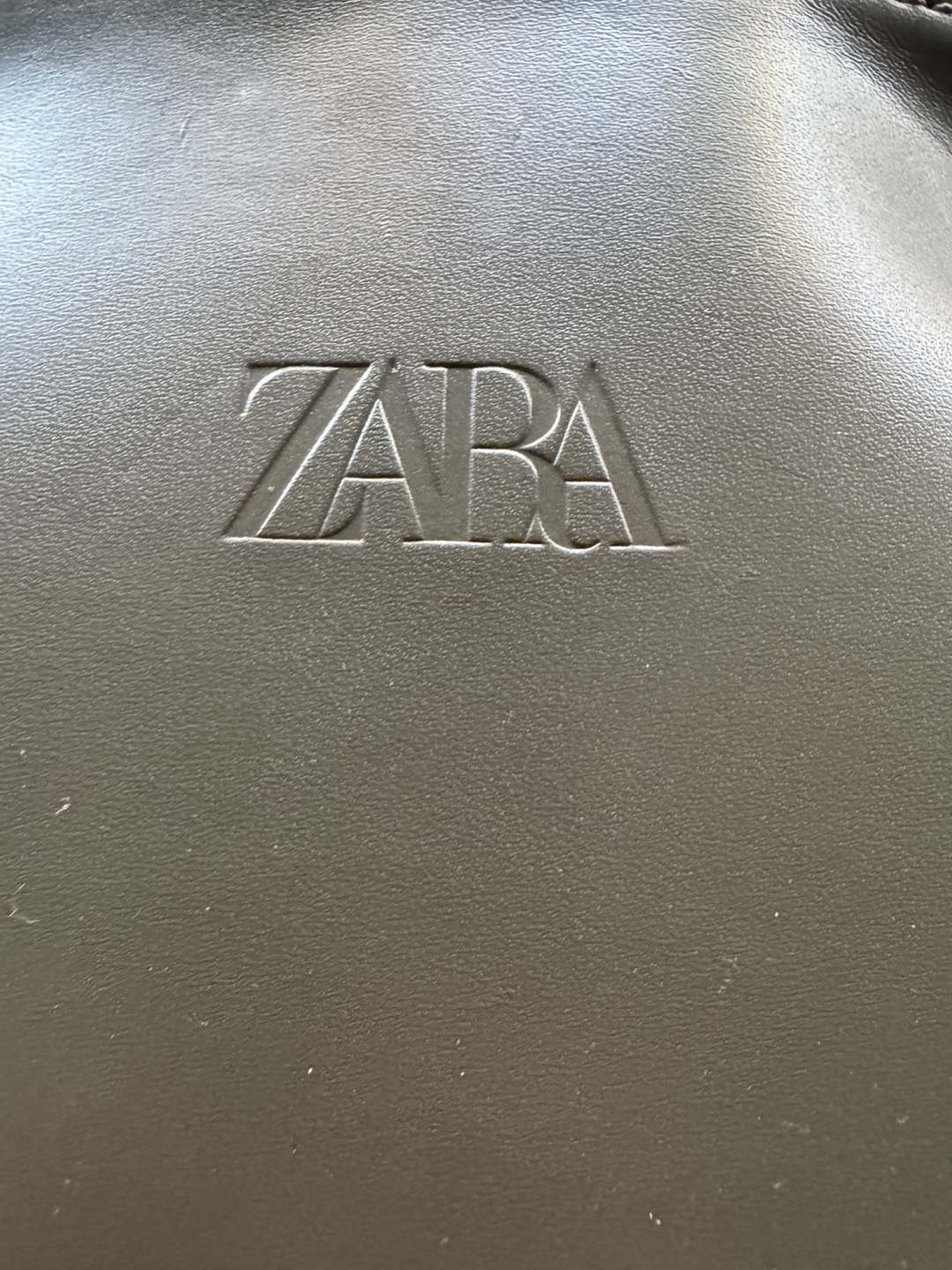 Zara Olive Green Leather Mini Tote Bag - photo 3