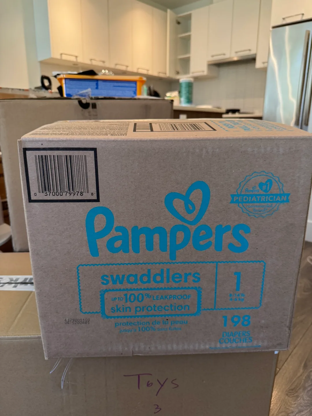 Pampers Swaddlers Size 1 -198 pcs thumbnail
