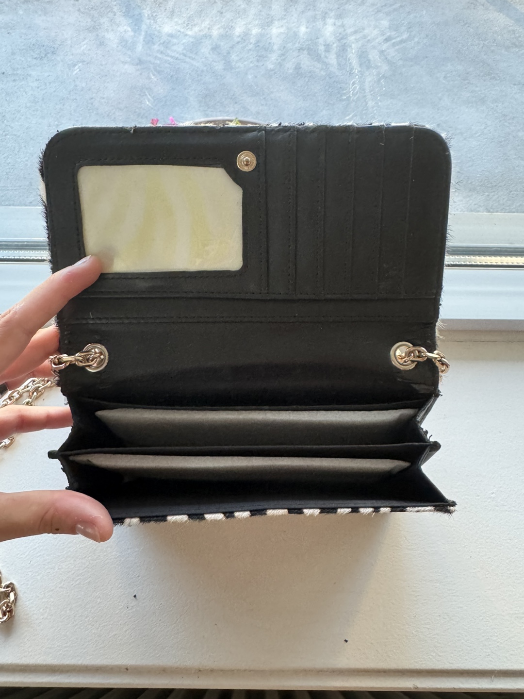 Zara Animal Print Chain Wallet - photo 2