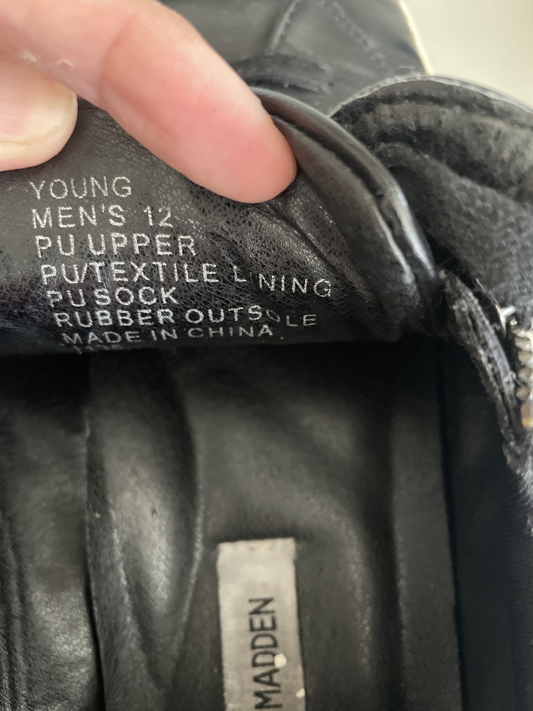 Steve Madden YOUNG Men's Black Sneakers - Size 12 - photo 4