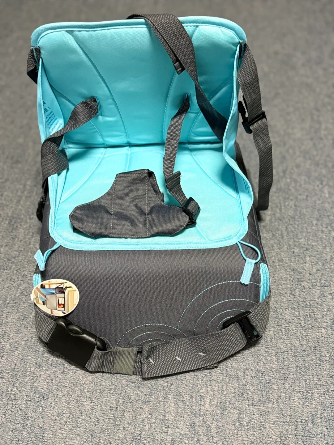 Munchkin brica Baby Booster Seat - Grey & Blue image indicator(2)