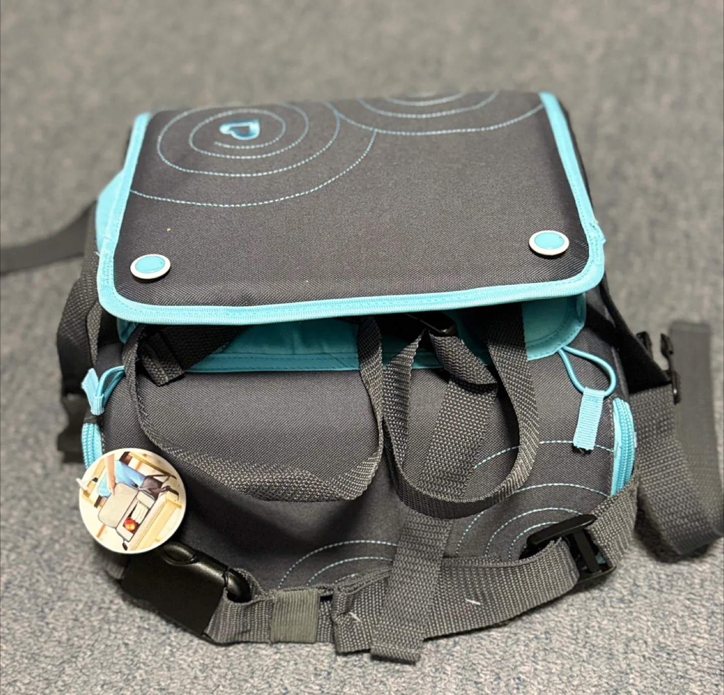 Baby Booster Seat - Grey & Blue thumbnail